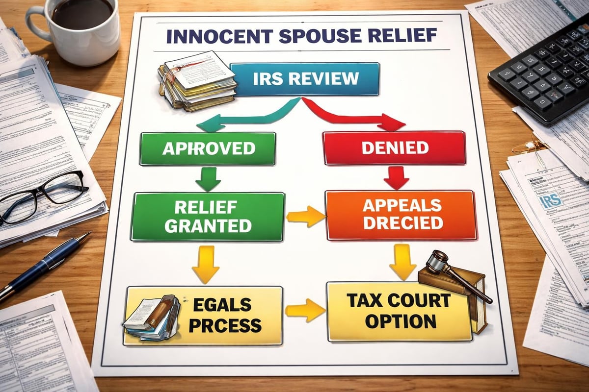 Innocent spouse relief decision pathway