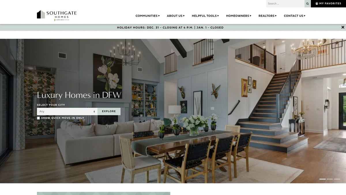 7 Amazing New Houses in Frisco TX to Explore in 2026 - The Windsor at The Grove by Southgate Homes