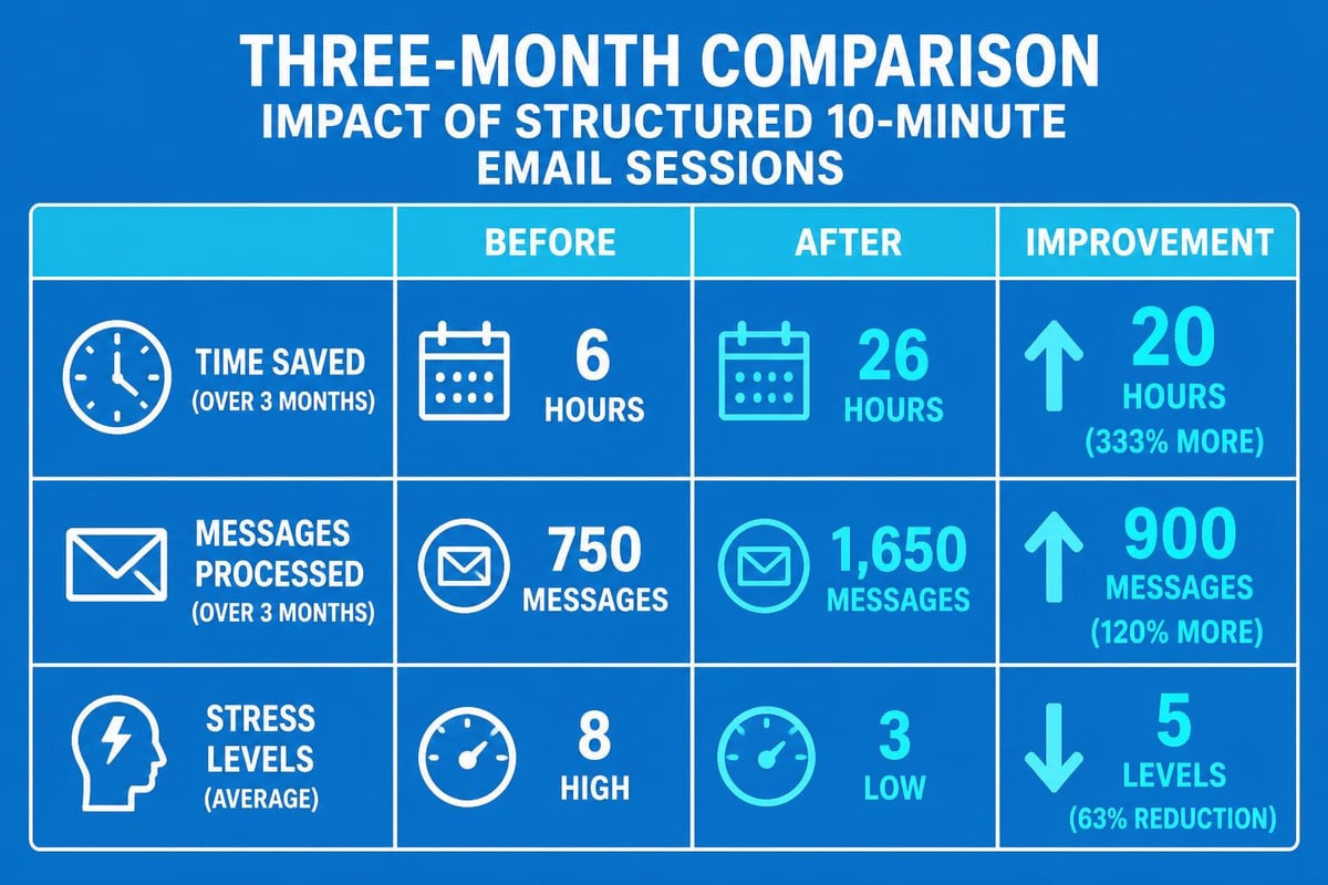 Email productivity metrics