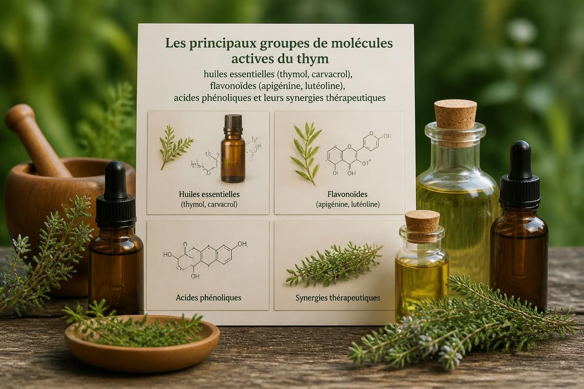 Composés actifs du thym