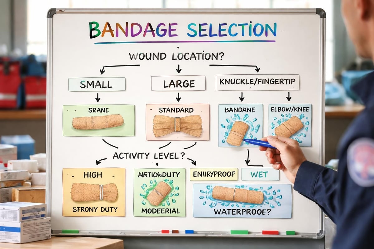 Bandage selection flowchart
