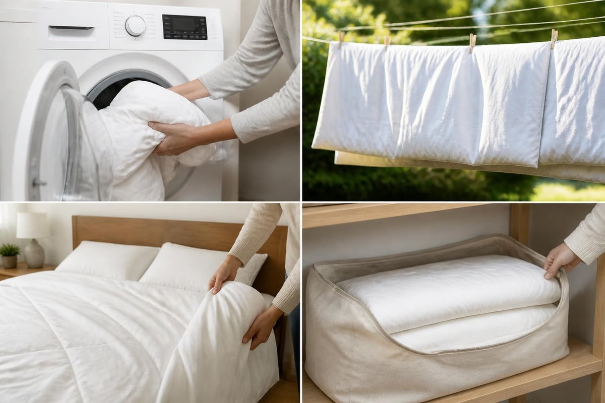 Bedding care routine