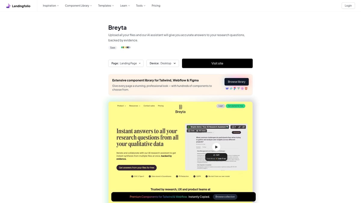 8 Inspiring SaaS Page Designs to Elevate Your Brand in 2025 - Breyta