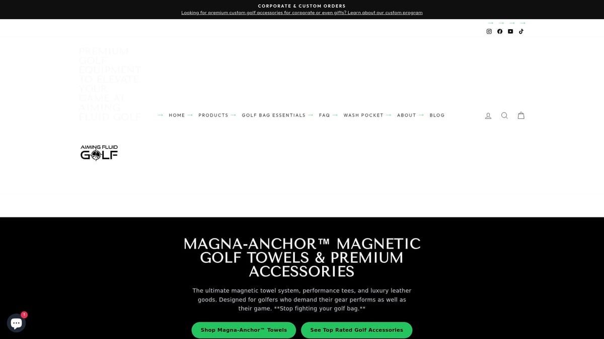7 Best Golf Towel With Hole Picks for 2025 Golfers - Aiming Fluid Golf Magna-Anchor™ Magnetic Golf Towel