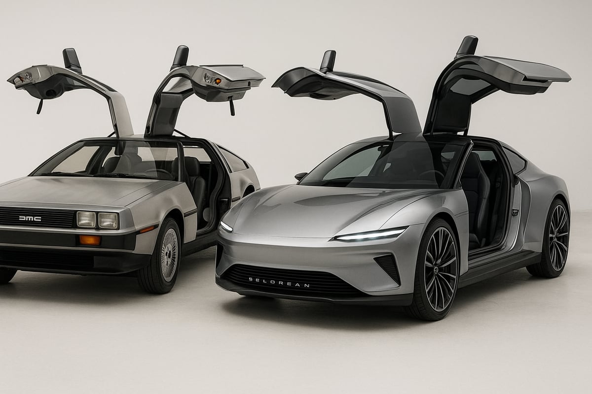 I modelli DeLorean dal 1981 al 2025: evoluzioni, concept e il ritorno dell’Alpha5