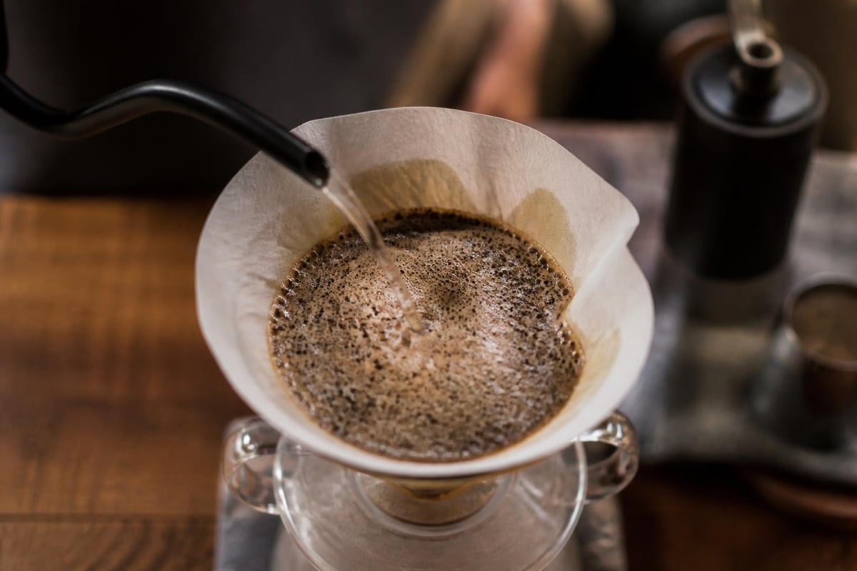 Pour-over brewing process