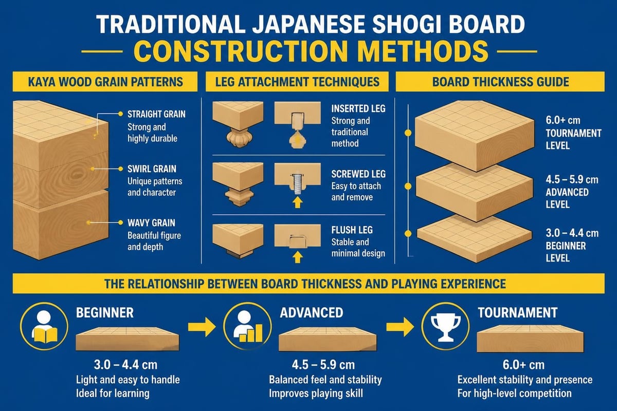 Shogi board construction