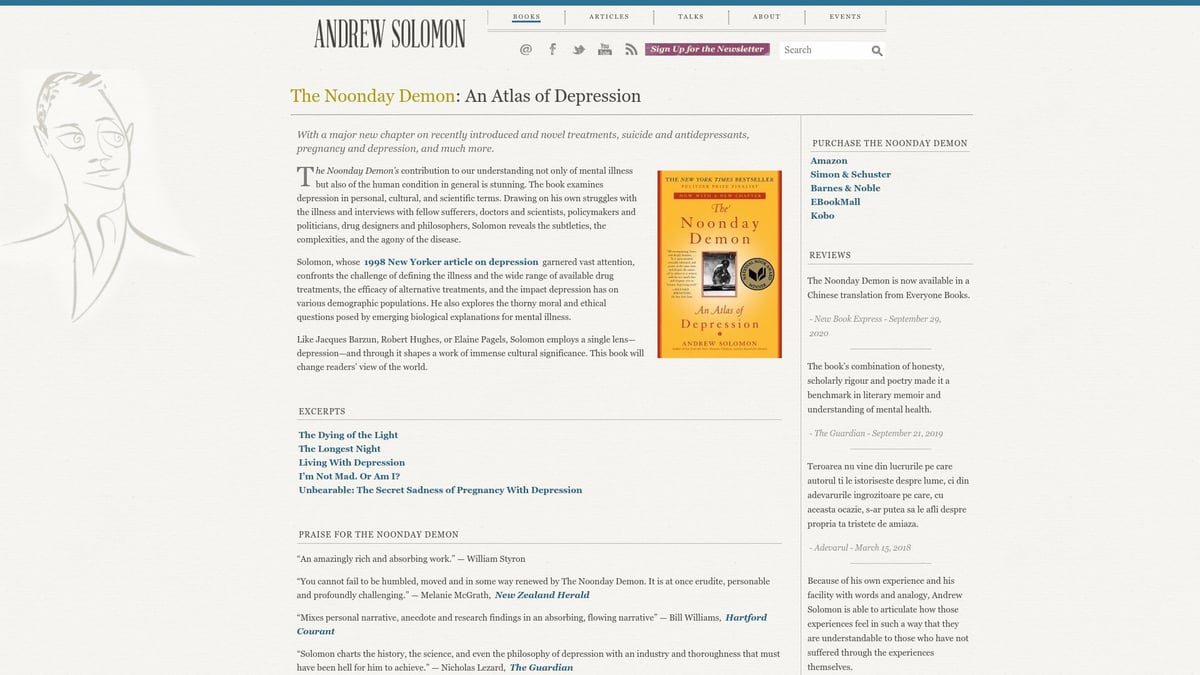 9 Essential Books to Help Mental Health in 2026 - The Noonday Demon: An Atlas of Depression by Andrew Solomon