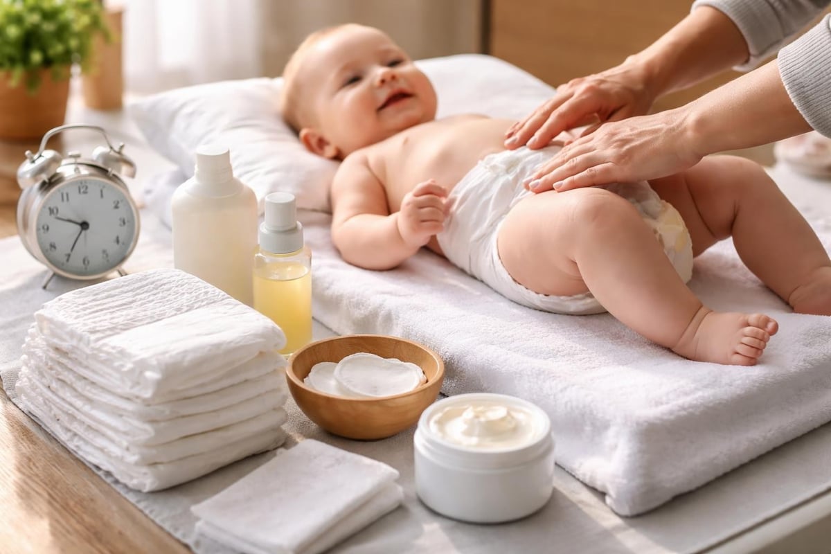 Nappy rash prevention routine
