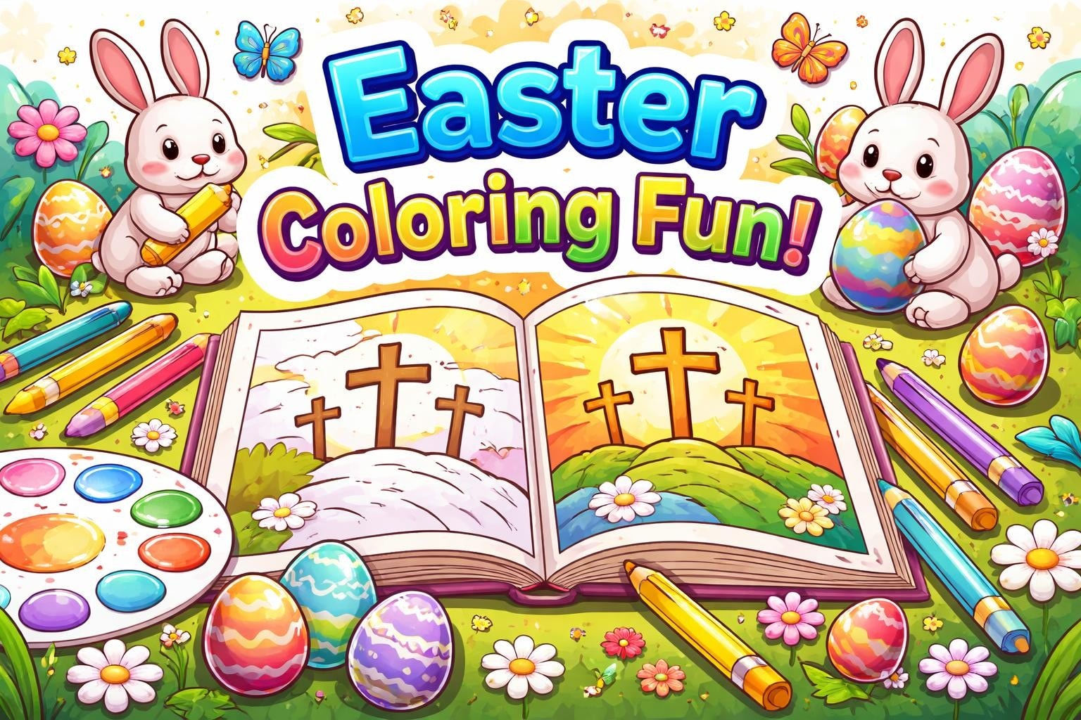 Easter Coloring Sheets for Families and Communities