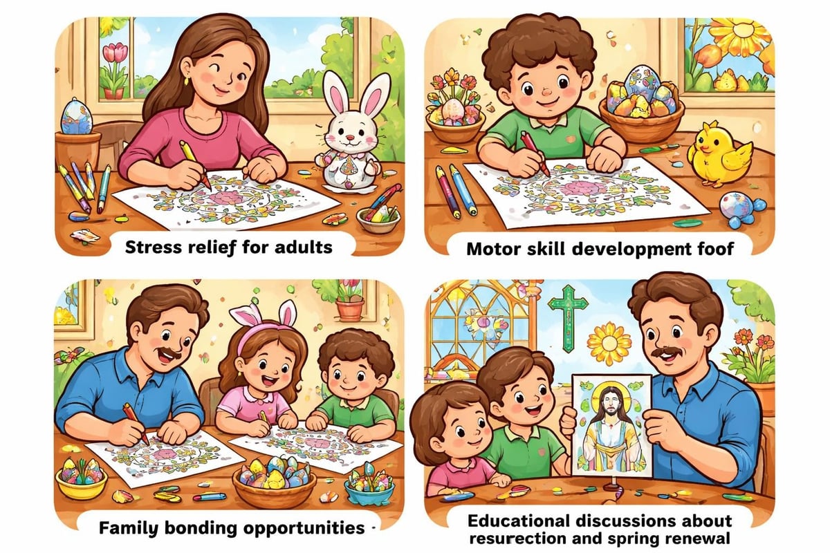 Easter coloring benefits