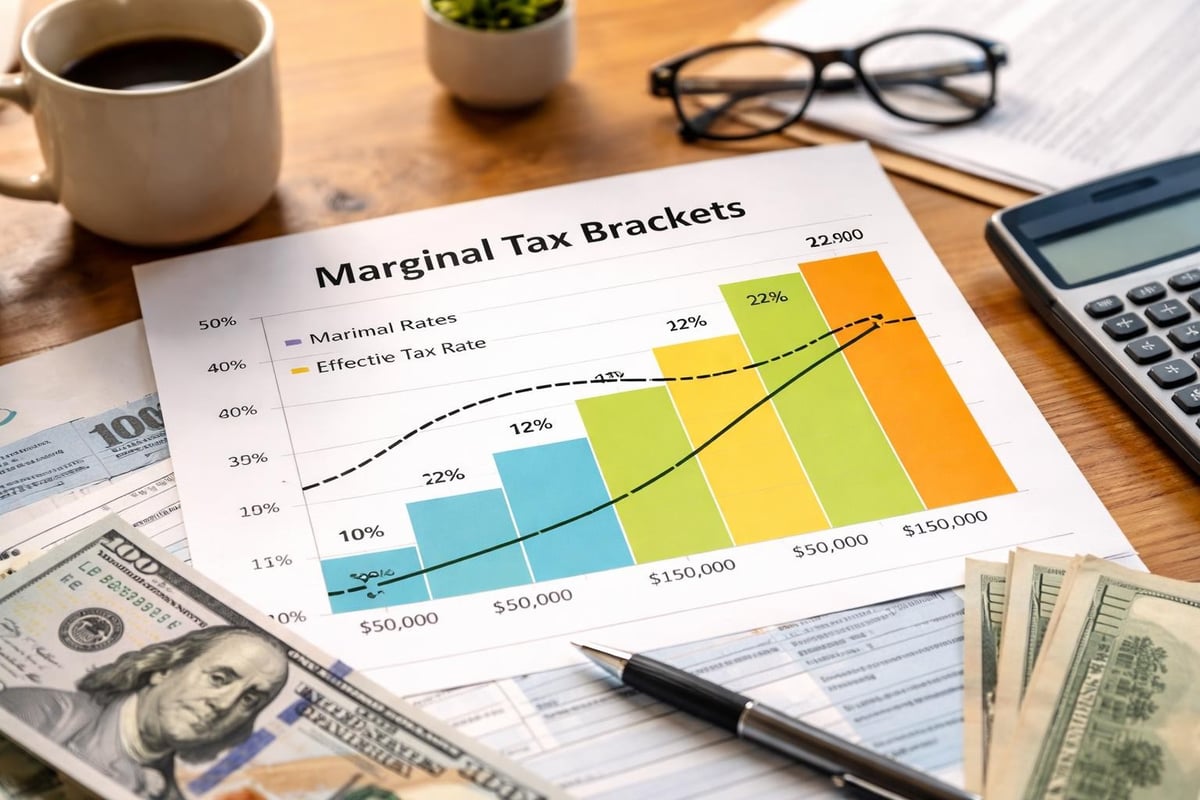 Tax bracket progression