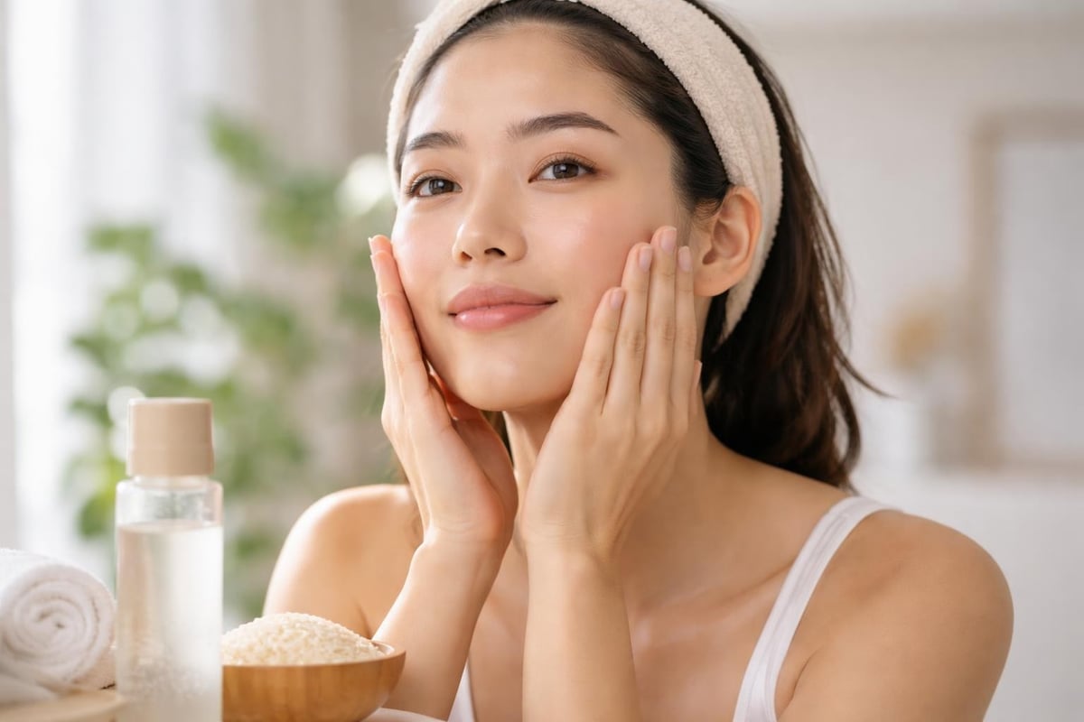 Rice toner application steps