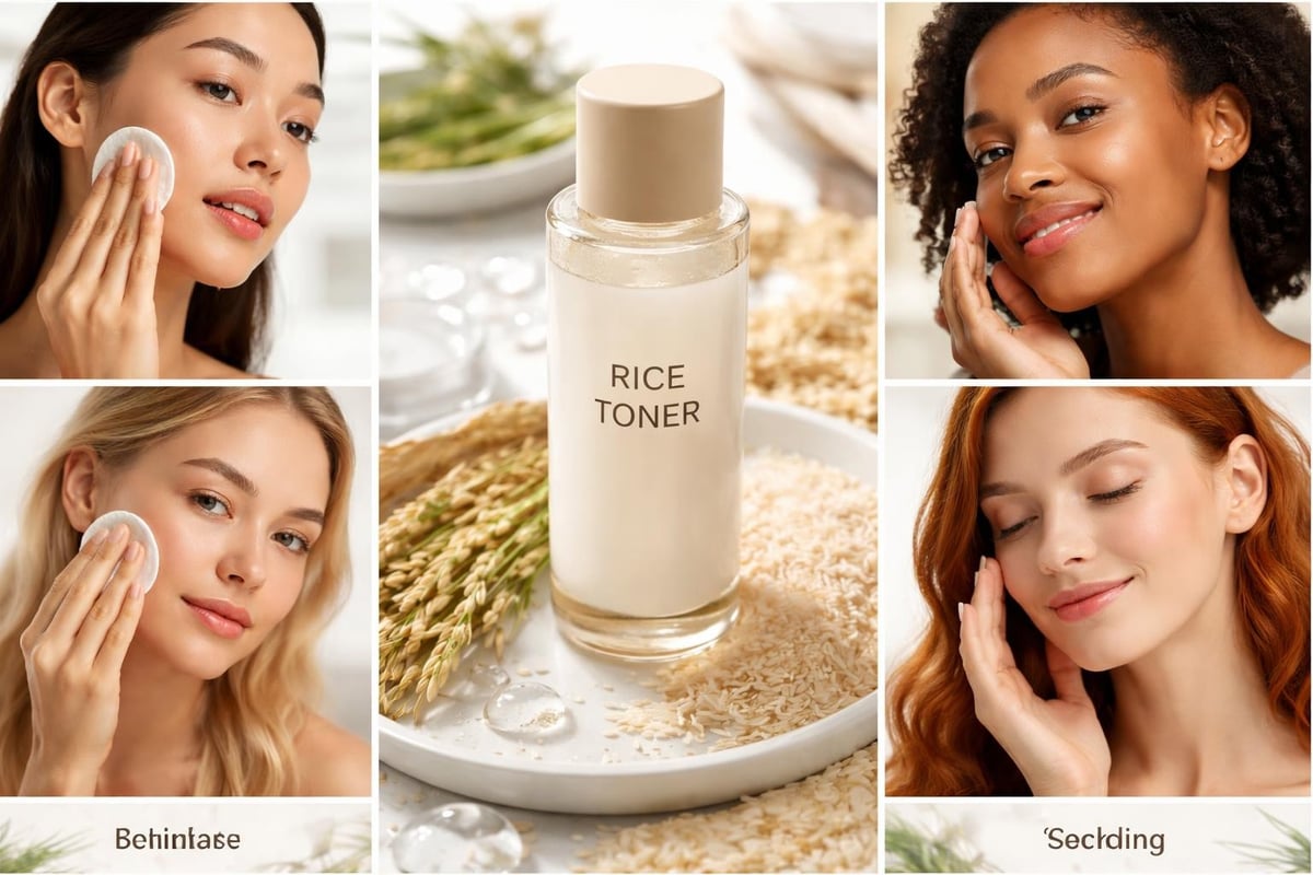 Rice toner benefits diagram