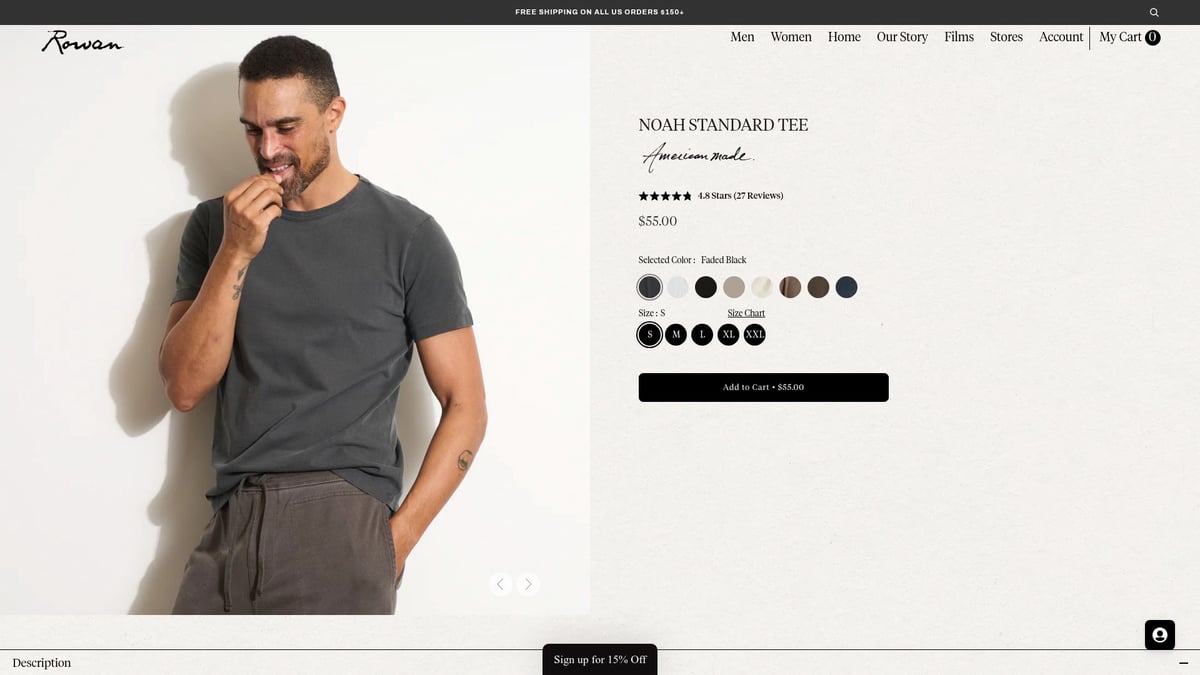 8 Must-Have Mens Essentials for a Modern Wardrobe 2026 - Noah Standard Tee – Rowan