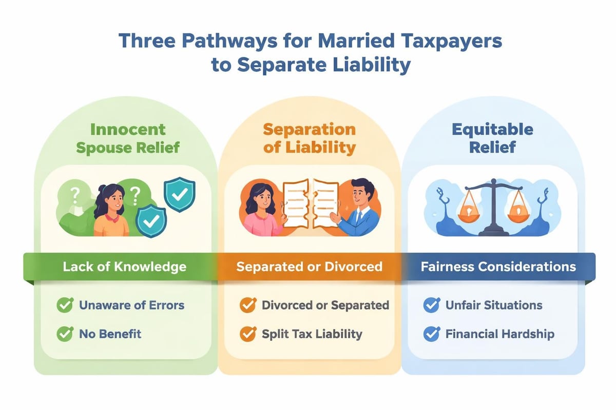 Innocent spouse relief options