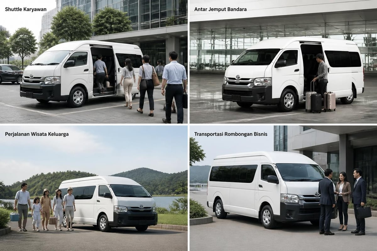 Hiace Premio 14 seat usage scenarios