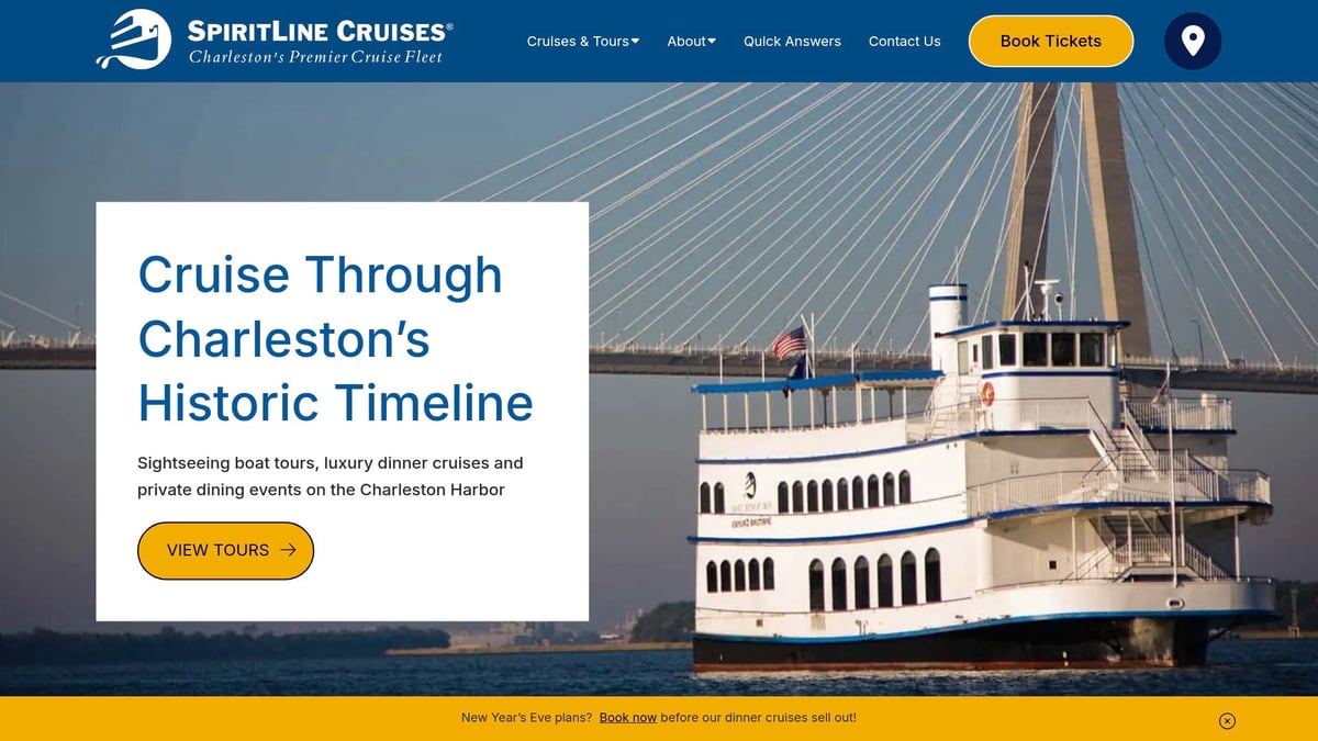 7 Amazing Sunset Boat Cruise Charleston SC Experiences for 2026 - SpiritLine Cruises – Dinner & Sunset Cruise