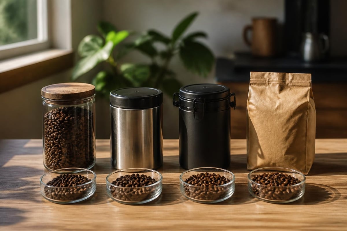 Conservation du café en grains bio