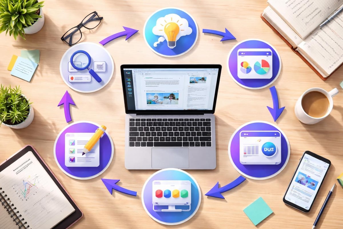 Content workflow stages