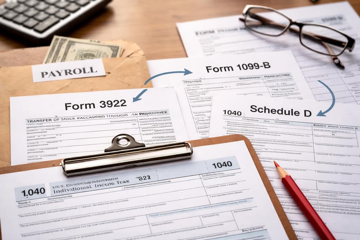 ESPP tax forms workflow