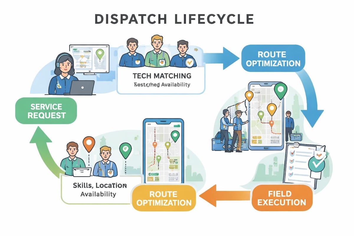 Dispatch workflow automation
