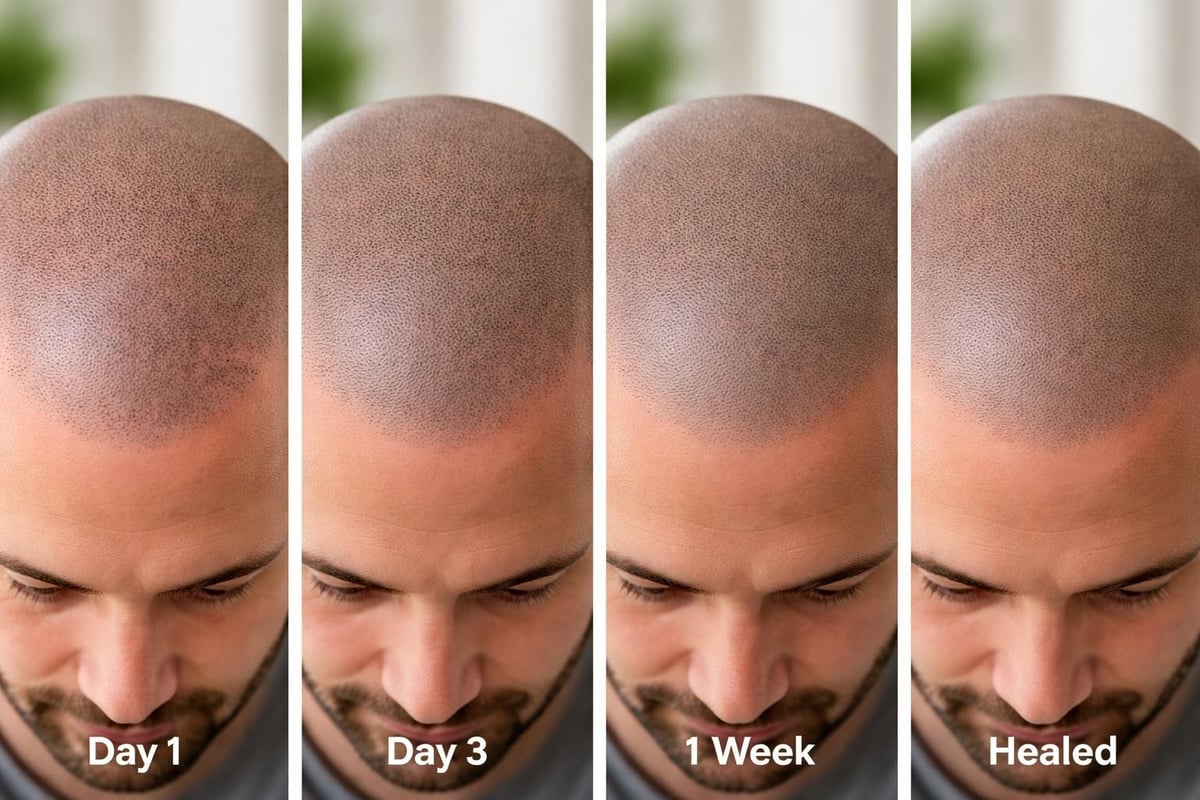 Scalp micropigmentation healing timeline
