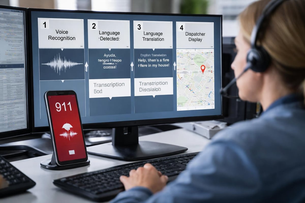 Translation voice to text workflow