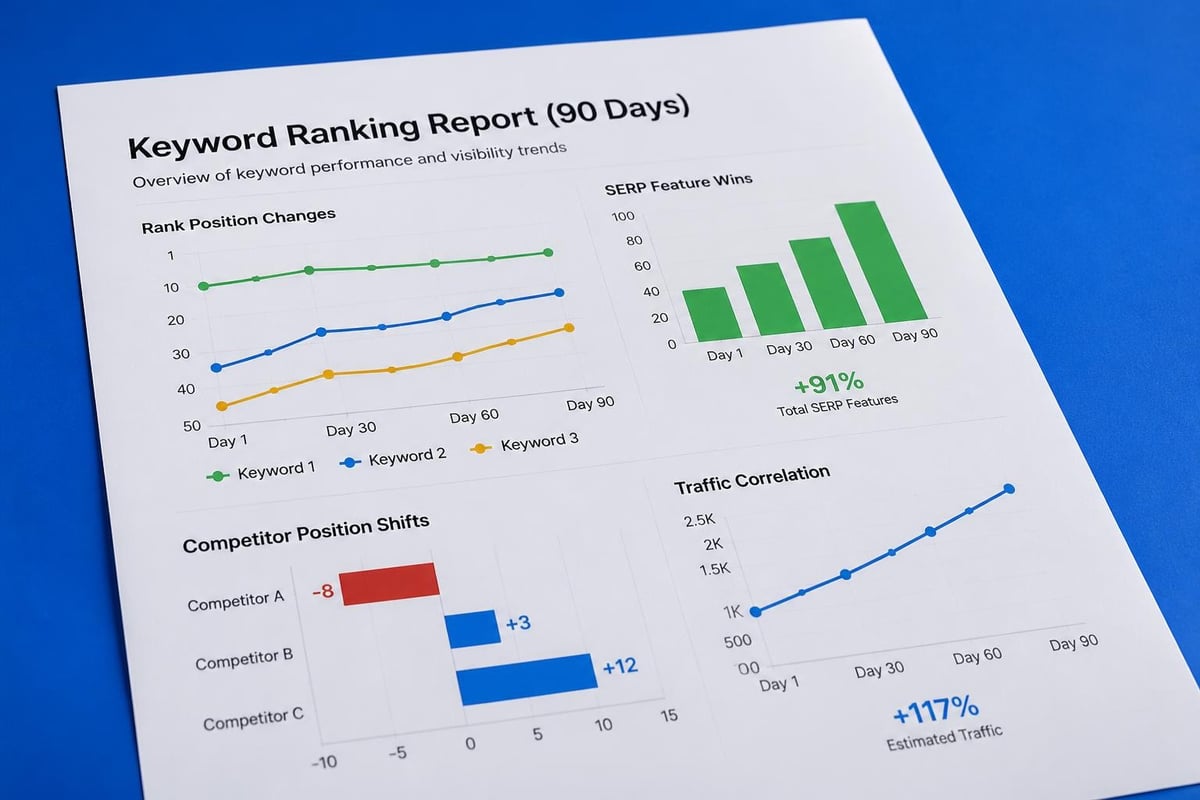 Keyword tracking dashboard