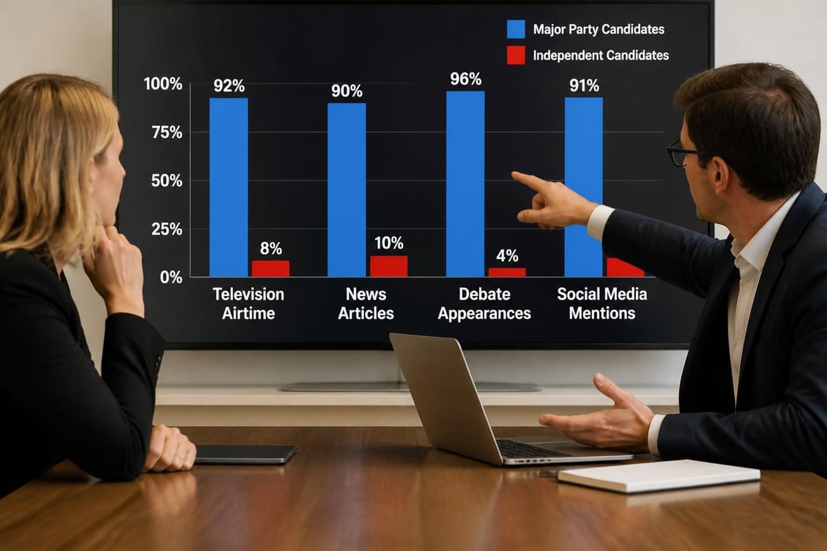 Media coverage disparity between party and independent candidates