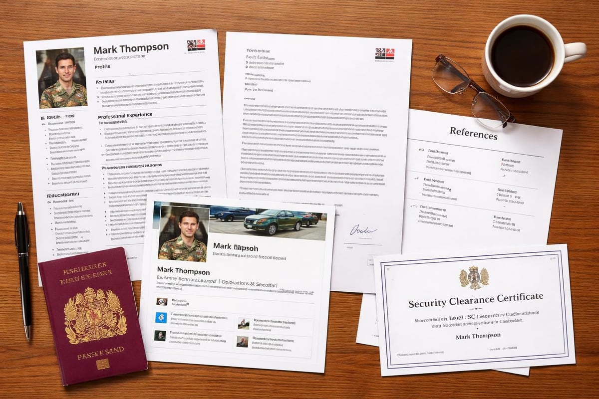 Veteran CV support documents