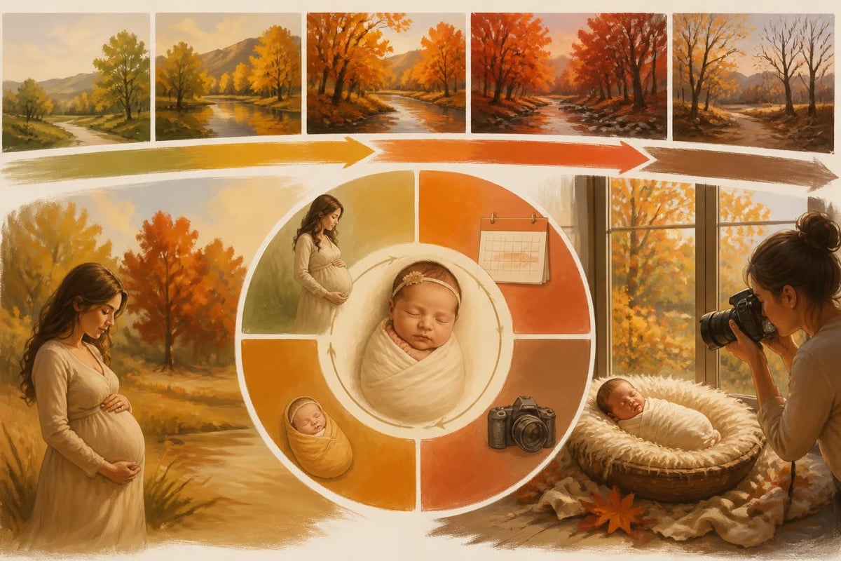 Autumn newborn photography seasonal planning