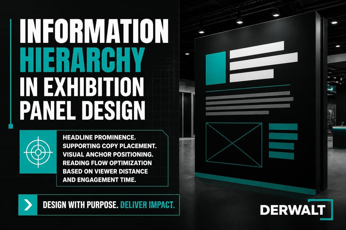 Content hierarchy framework for exhibition panels