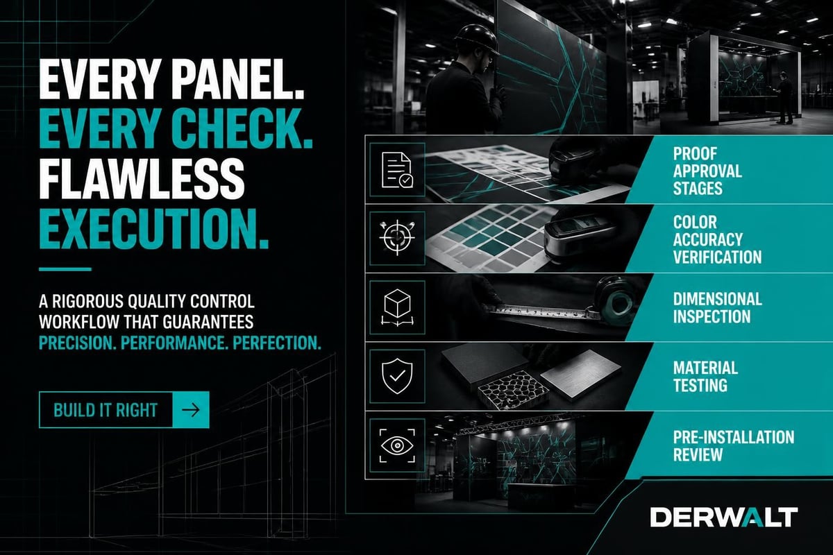 Quality control process for panel production