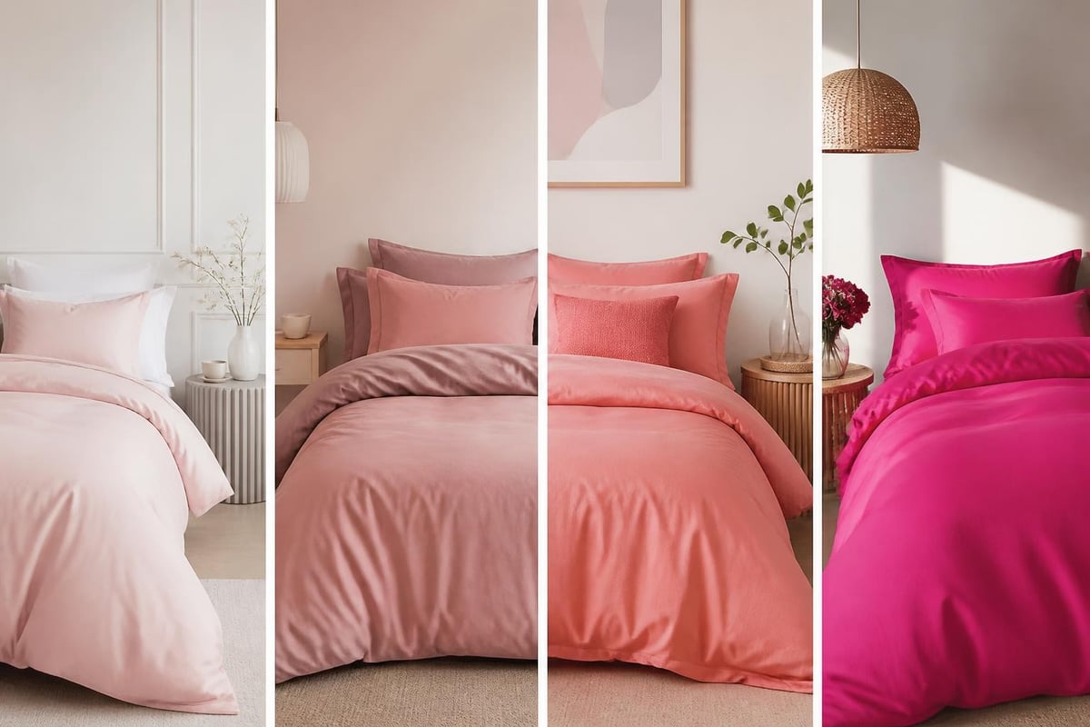 Pink duvet colour spectrum