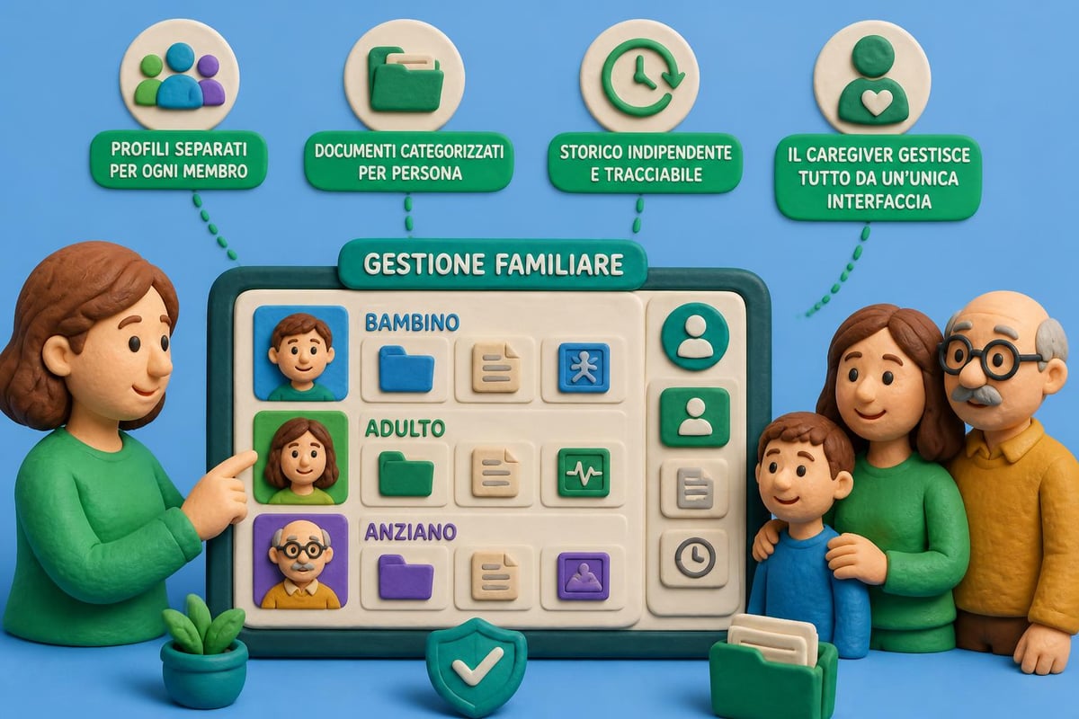 Gestione familiare referti