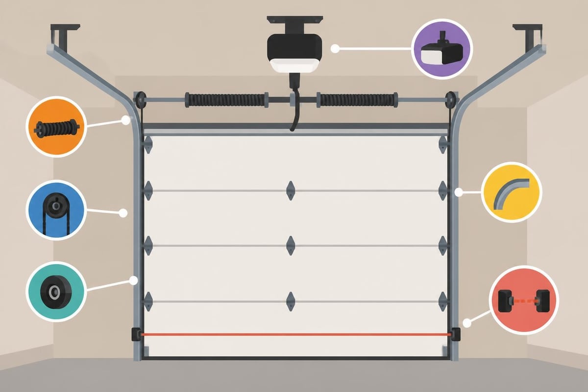 Overhead Door Component Diagram