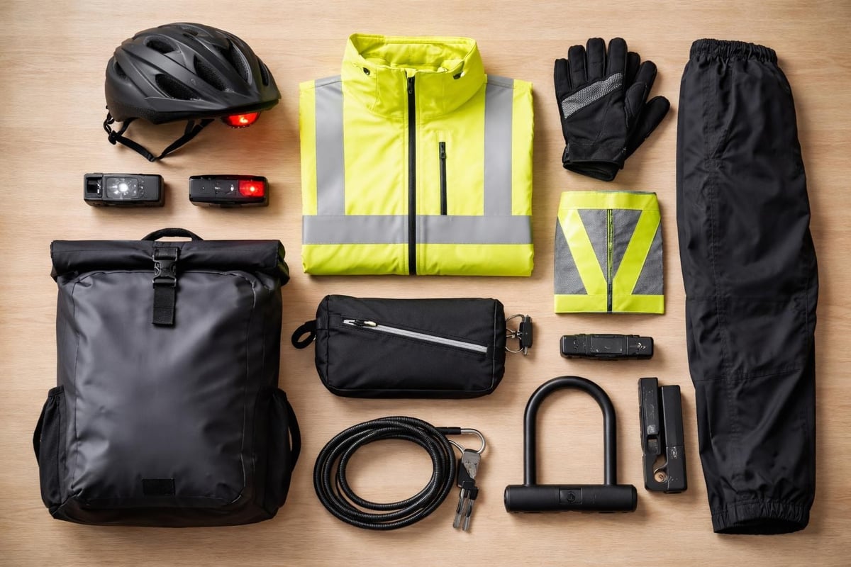 Essential commuting cycling gear