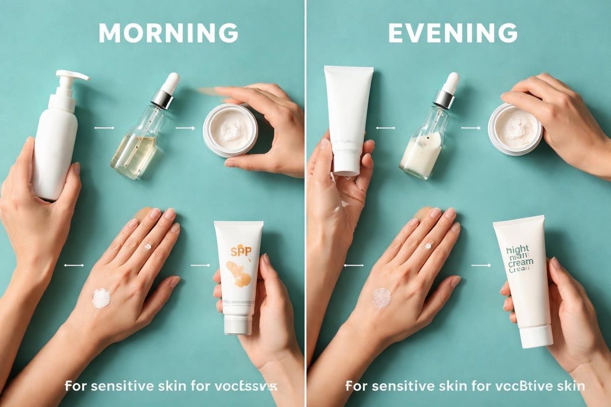 Sensitive skin routine steps
