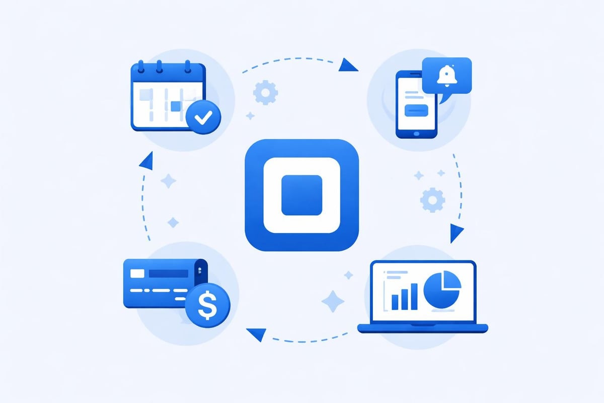 Square booking workflow integration