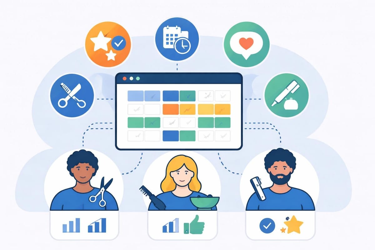 Staff scheduling dashboard