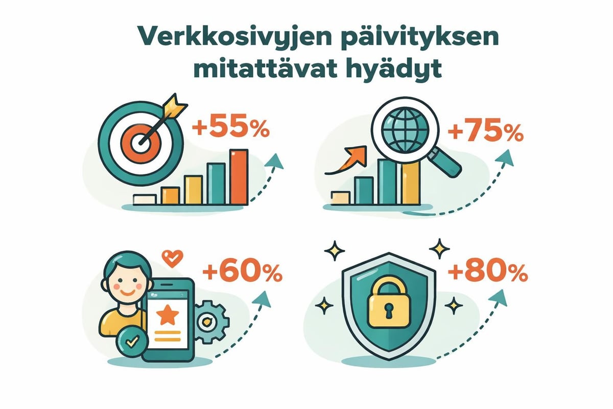 Verkkosivujen päivityksen vaikutus liiketoimintatuloksiin