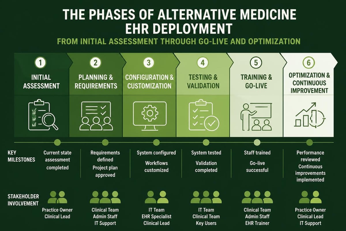 EHR implementation timeline
