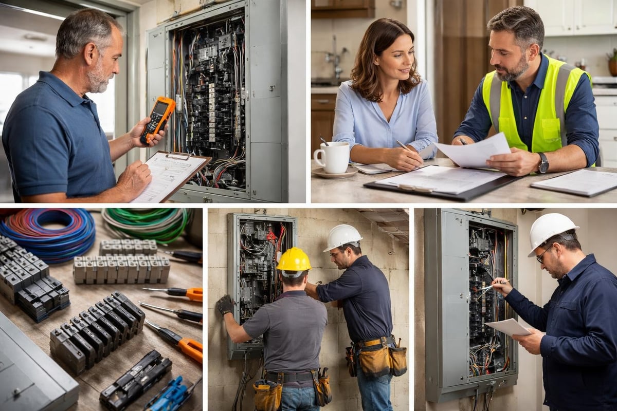 Commercial panel upgrade process