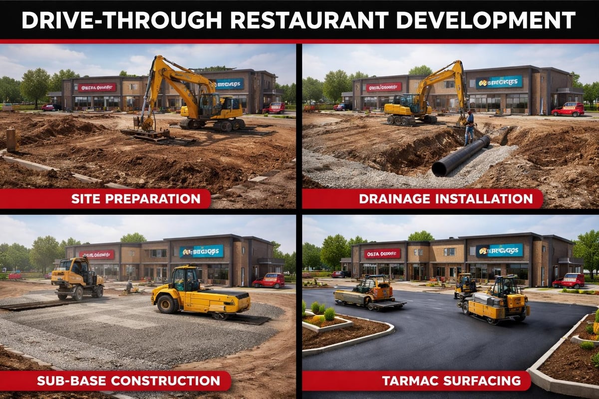 Commercial mini earth works process