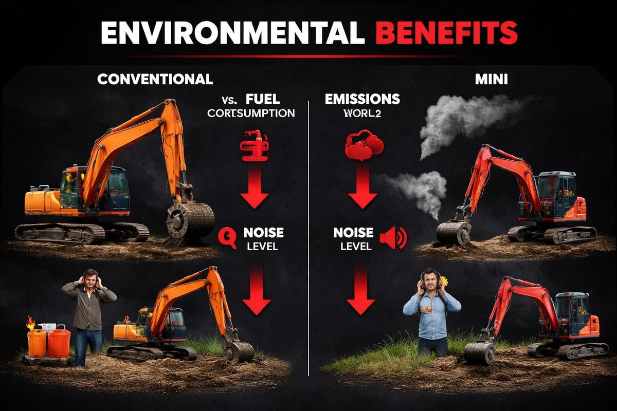 Sustainable mini earth works equipment
