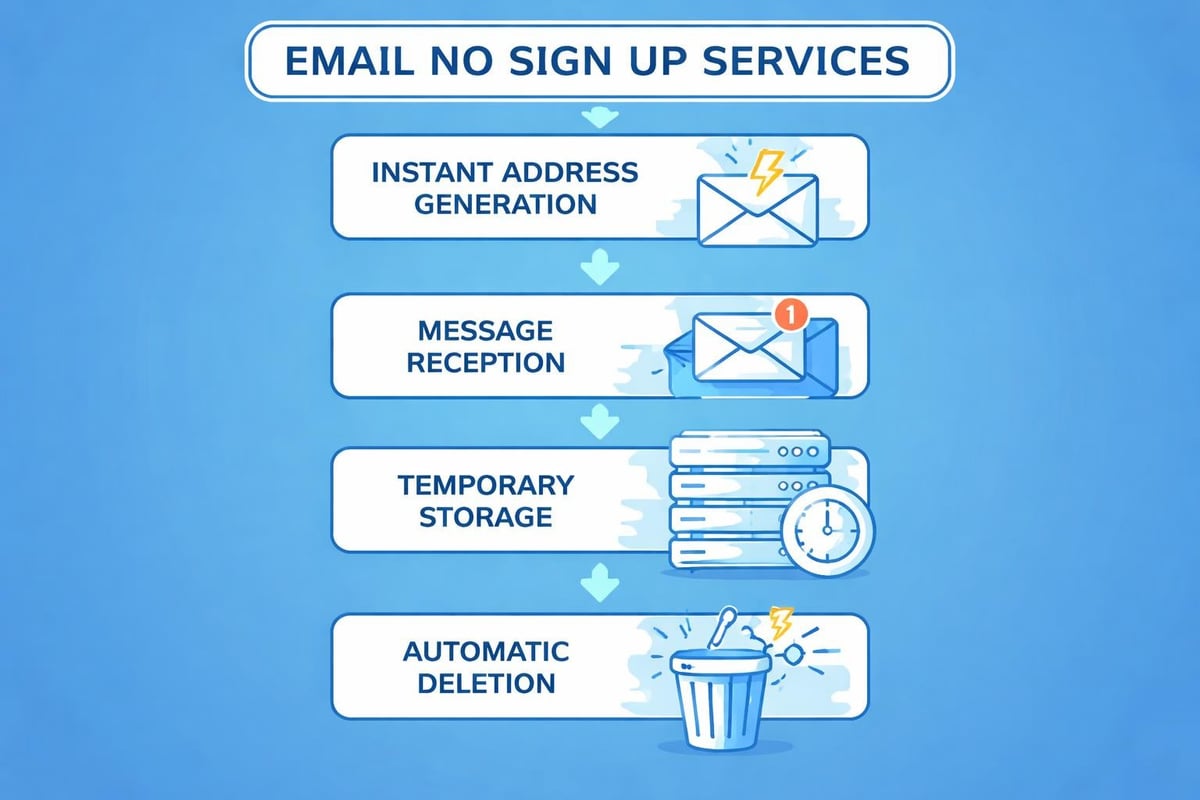 Temporary email workflow