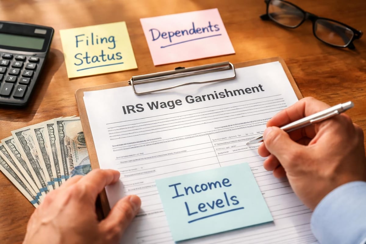 Wage garnishment calculation