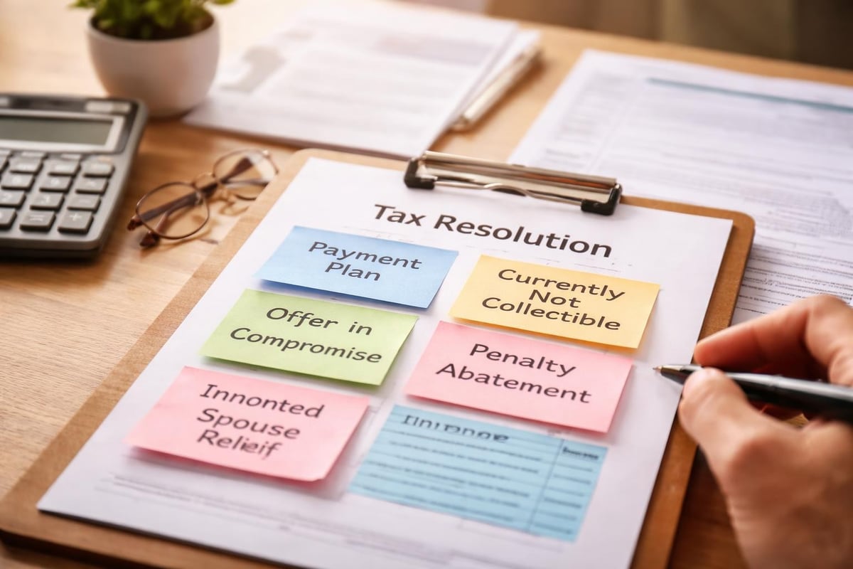 Tax resolution options