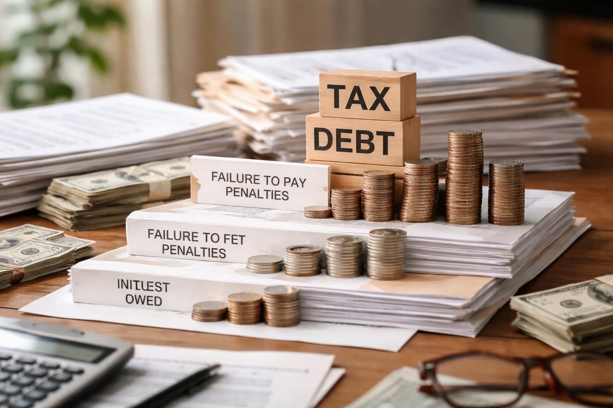Tax debt accumulation timeline